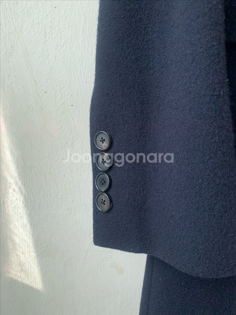 커스텀멜로우 더블코트 다크네이비--3