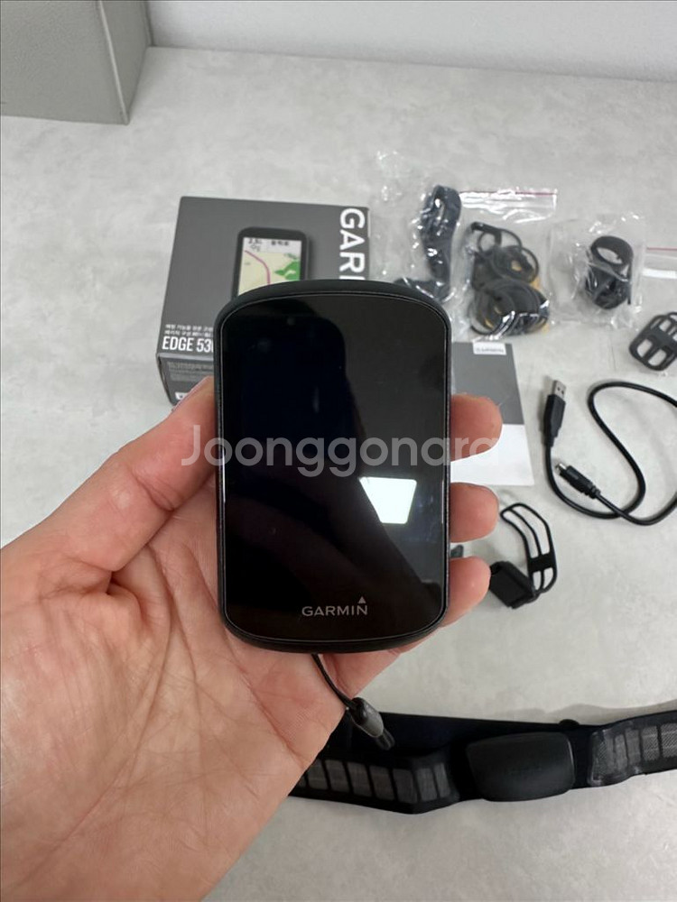 가민 엣지 530 센서 번들 풀박스(상태 거의새것)--0