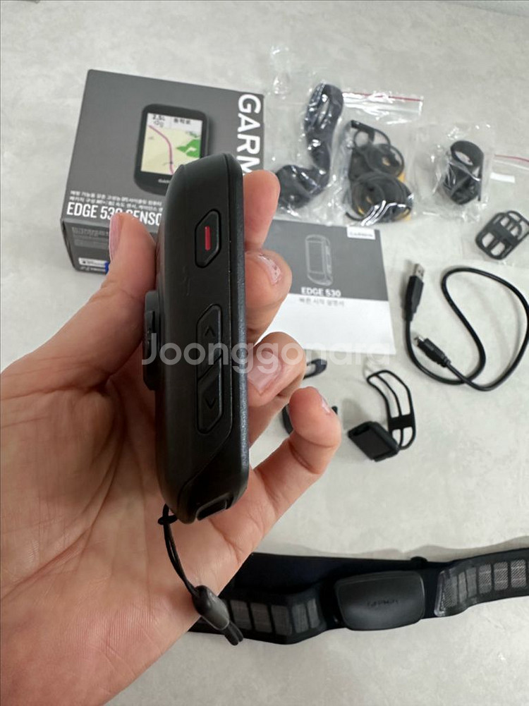 가민 엣지 530 센서 번들 풀박스(상태 거의새것)--5