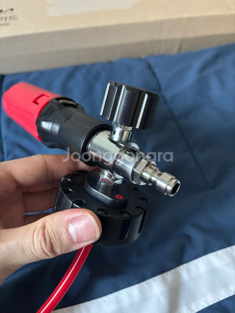 오토너드/워시데이 스테인레스 폼랜스(1000ml 블랙투명보틀) 블랙레드색상 #폼캐논--1