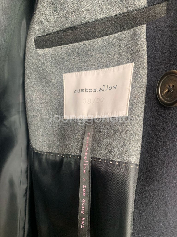 커스텀멜로우 더블코트 다크네이비--13