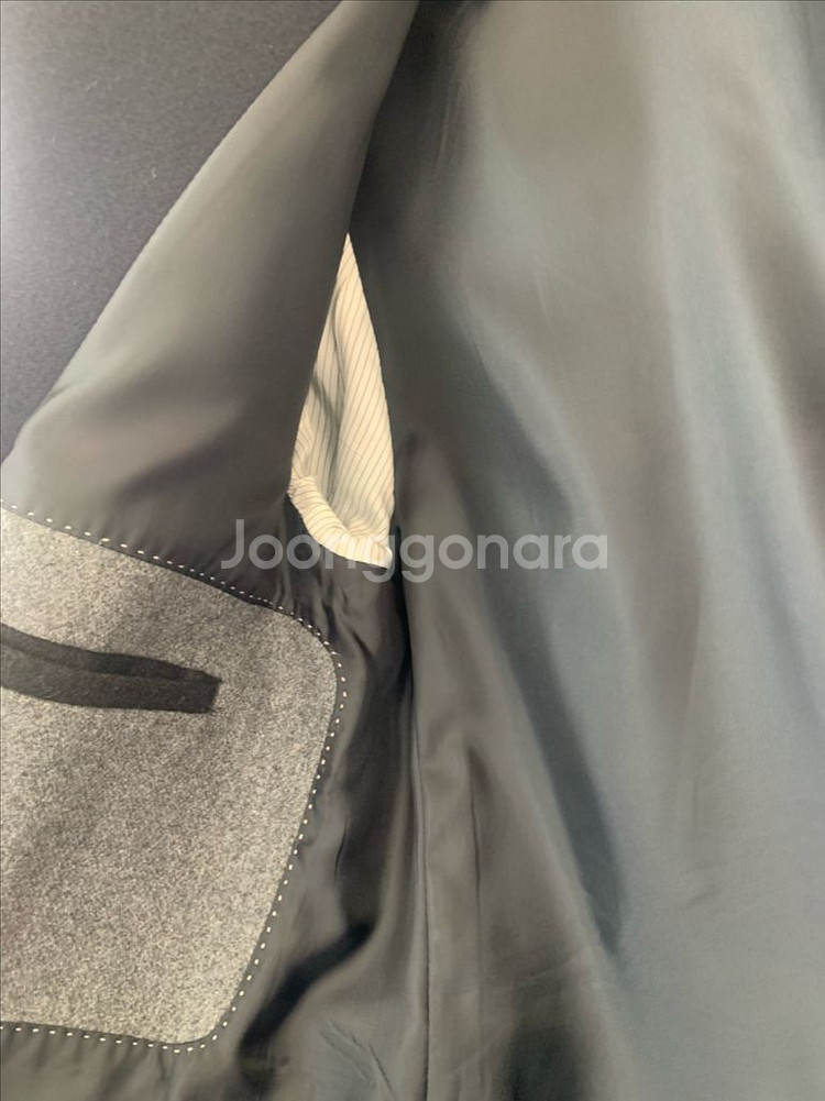 커스텀멜로우 더블코트 다크네이비--14