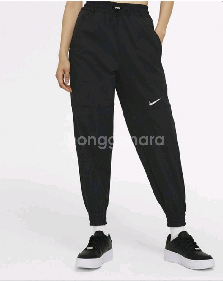 (M) 나이키 우븐 스우시 밴딩 조거 팬츠--0