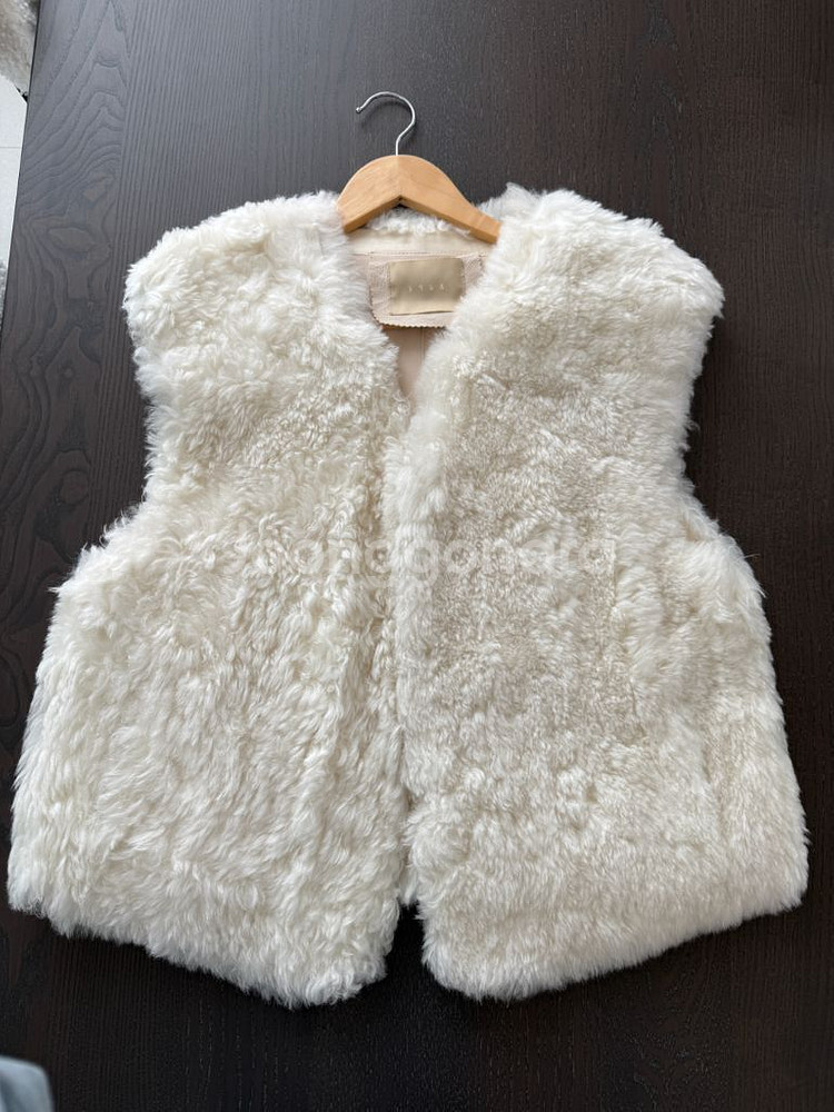 리얼 시어링 베스트(양털 조끼)--3