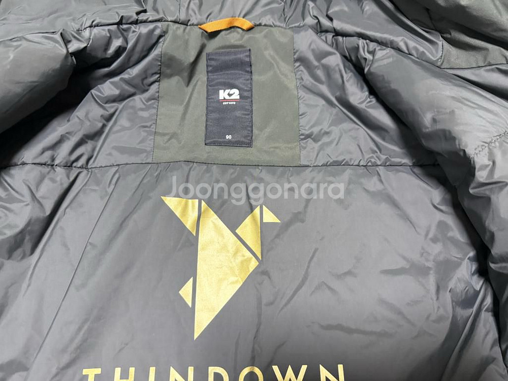 K2 씬에어 구스다운 롱패딩 여성용 95호 66사이즈--4