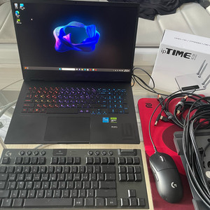 Hp오멘 게이밍 노트북 로지텍 키보드 마우스 판매합니다