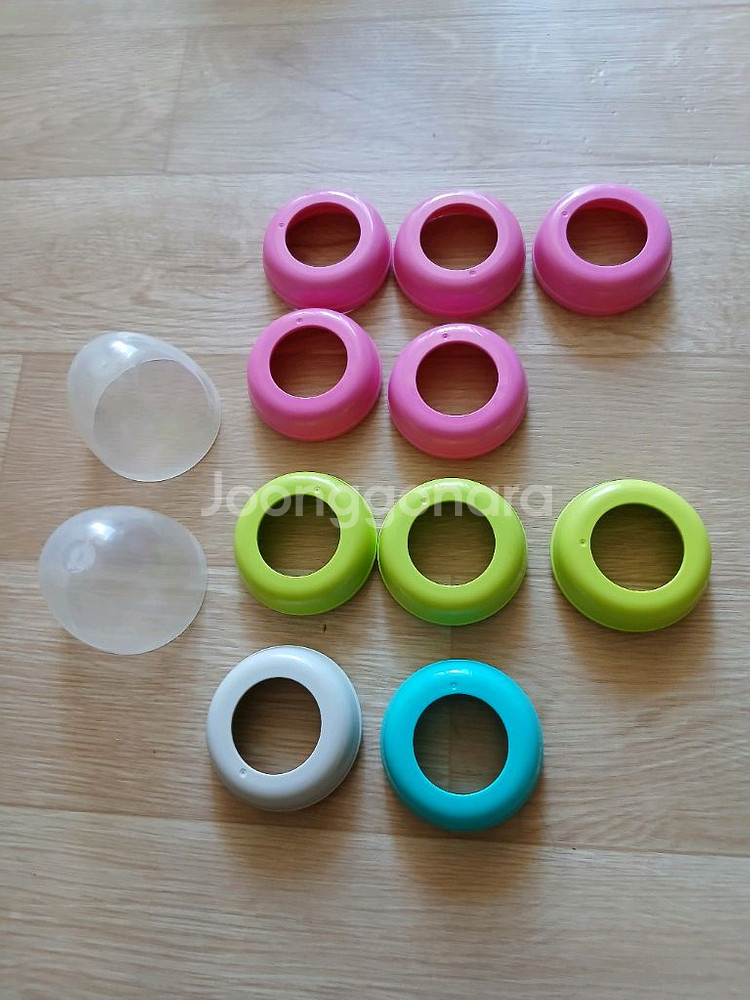 더블하트 젖병 후드캡 일괄--0