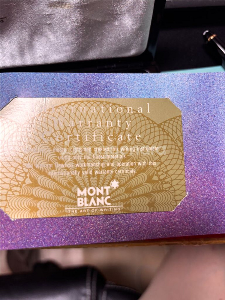 몽블랑 마이스터스튁 클래식 164 볼펜 골드트림 새제품(박스, 보증서 포함)--5
