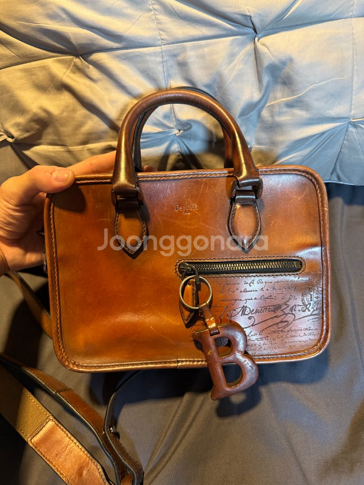 벨루티 앙주르 걸리버 레더 브리프케이스(클러치)--1