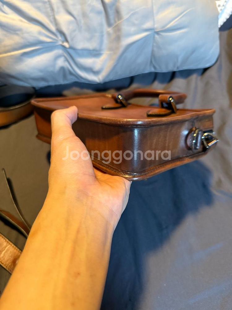 벨루티 앙주르 걸리버 레더 브리프케이스(클러치)--4