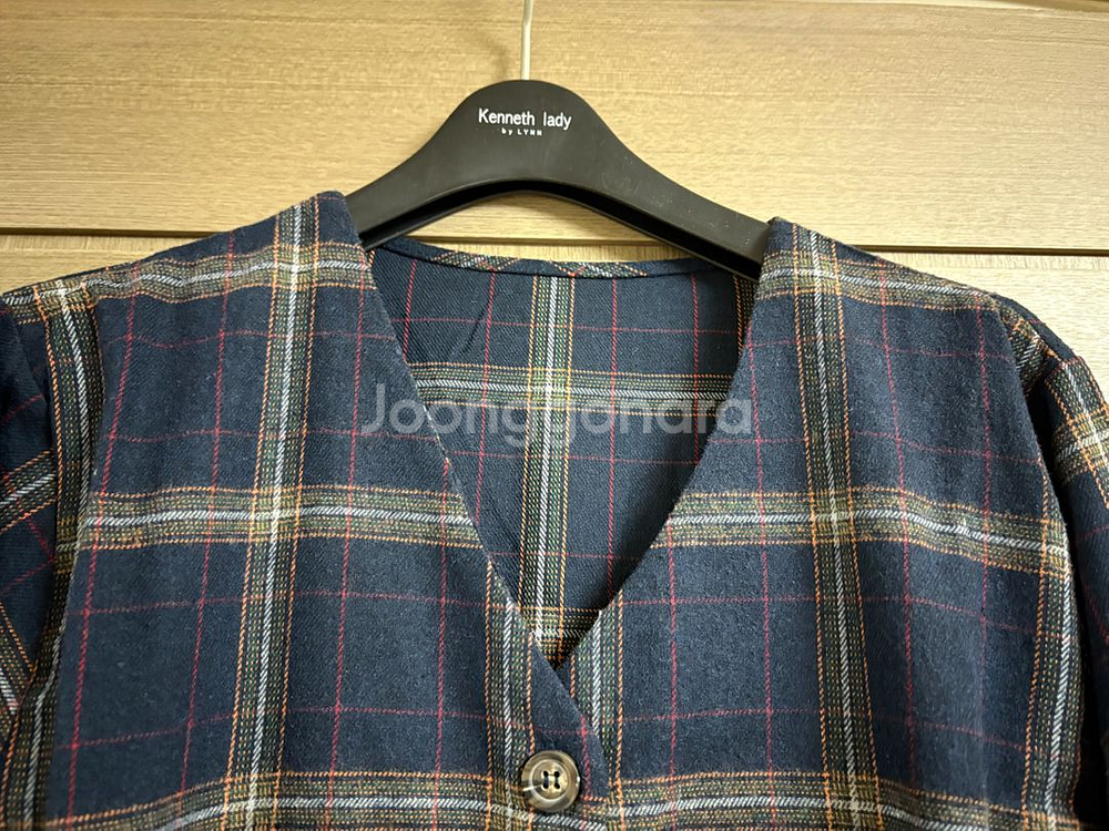 여성스러운 체크 원피스--1