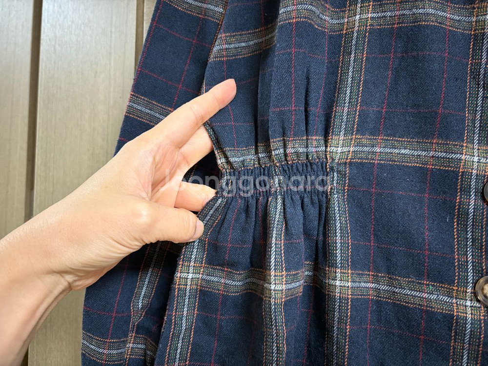 여성스러운 체크 원피스--2