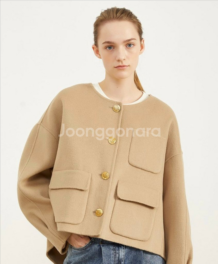 지컷 울 캐시미어 자켓(새상품)--1