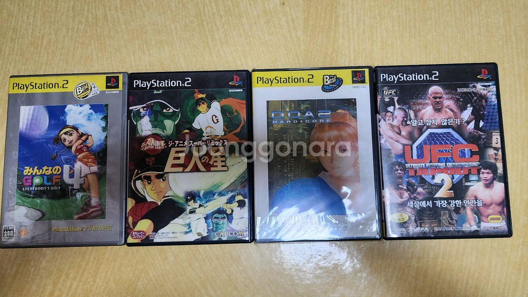 PS2 DOA 미개봉과 우리모두의 골프 UFC 및 거인의성 야구 총 4종세트--0