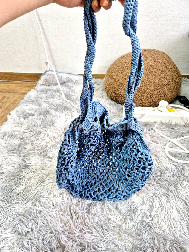 핸드메이드 니트백--0