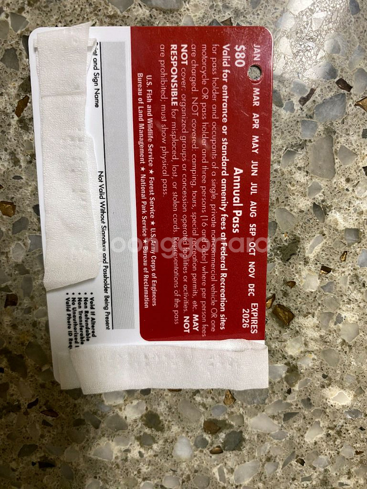 미국 국립공원 애뉴얼패스--1