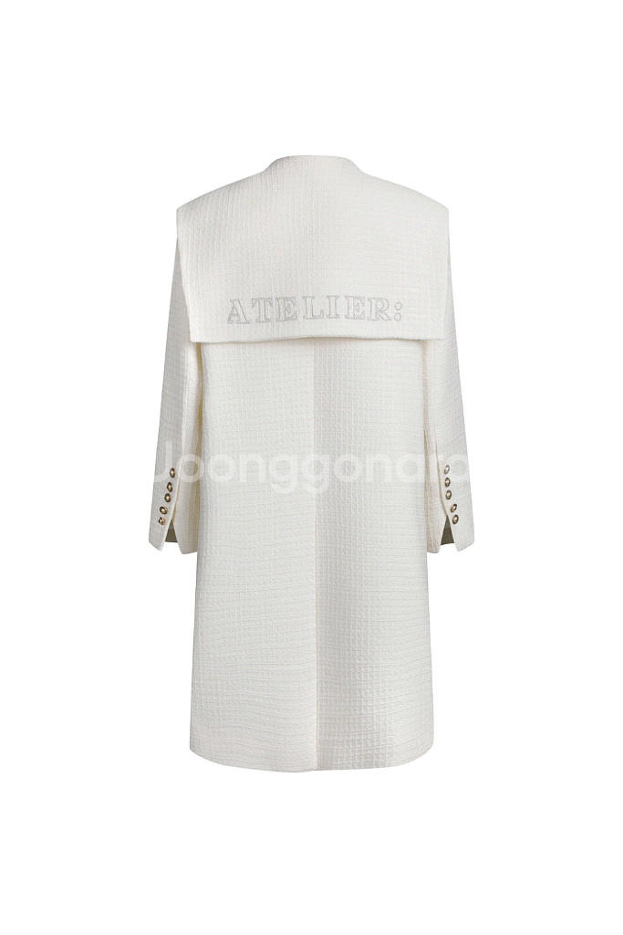 럭키슈에뜨 트위드 세일러 코트--2