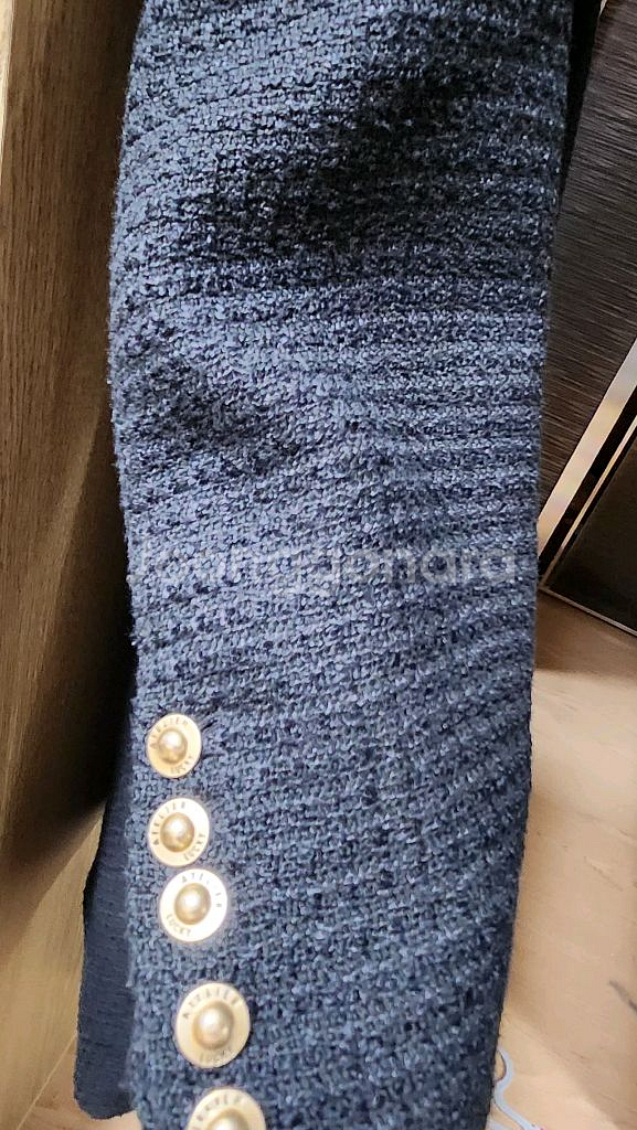 럭키슈에뜨 트위드 세일러 코트--8