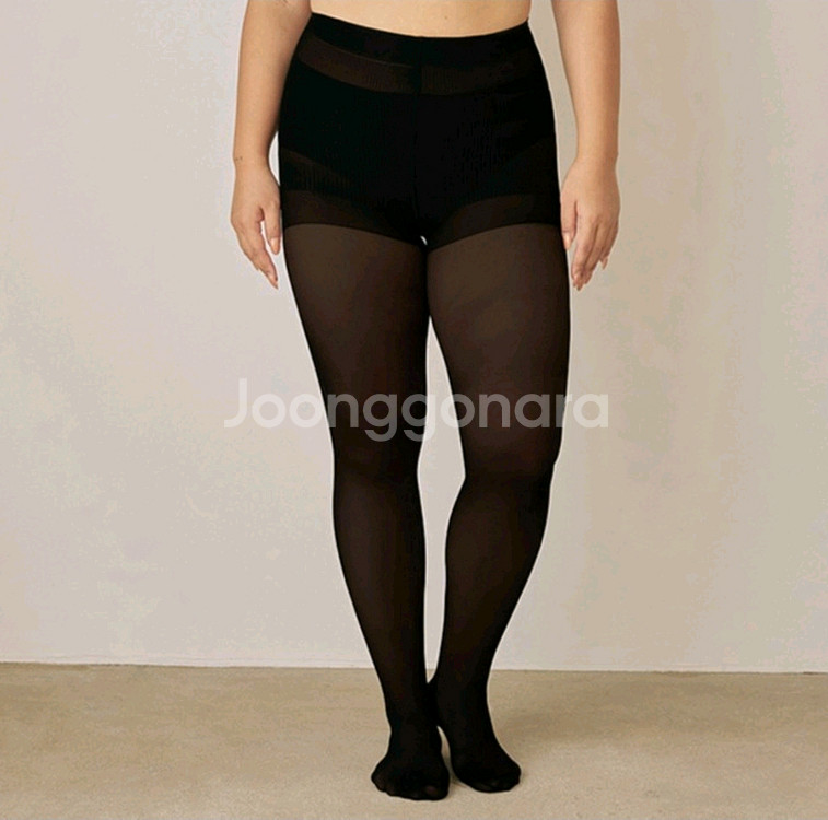 넉넉 150D/70D 블랙 스타킹 XL--6