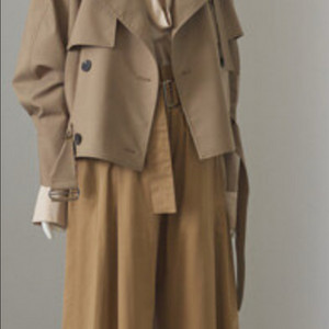 시스템 숏 트렌치 코트 55