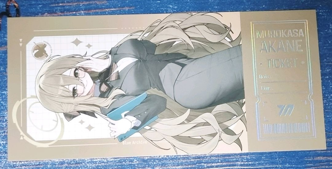 블루 아카이브 애니메이트 카페 특전인 금박티켓 팔아요.^^ 이미지