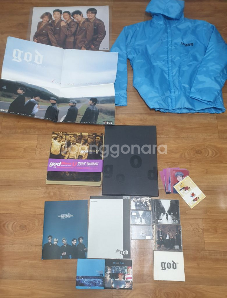 god 지오디 팬클럽굿즈+앨범+화보집+포스터+엽서(포카)+기타 굿즈 일괄--0
