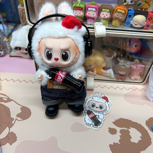 정품 팝마트 라부부 코카콜라 옷포함 인형키링