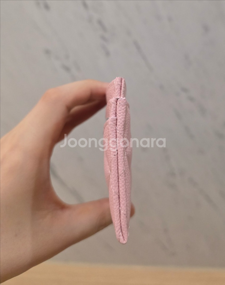 샤넬 클래식 카드슬롯 연핑크 딸기우유핑크 새상품--3
