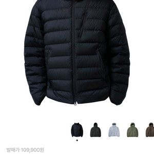 (L) 무신사 스탠다드 시티 레저 후디드 다운 자켓 네이비