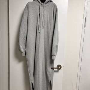 PVCS 춈미 후드 기모롱원피스 M사이즈 롱기장