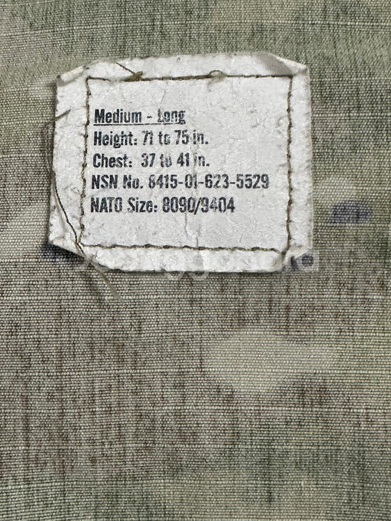 미군 OCP 멀티캠 전투복 상의 (M/L) (L)--6