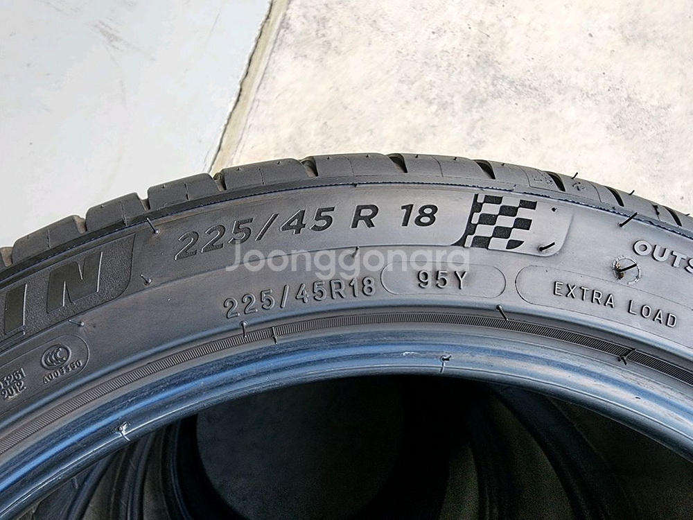 미쉐린 파일럿스포츠4 ZP 225 45 18 런플랫타이어, 2254518--3