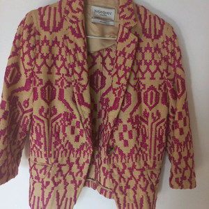 입생로랑 린가슈 패턴 자켓