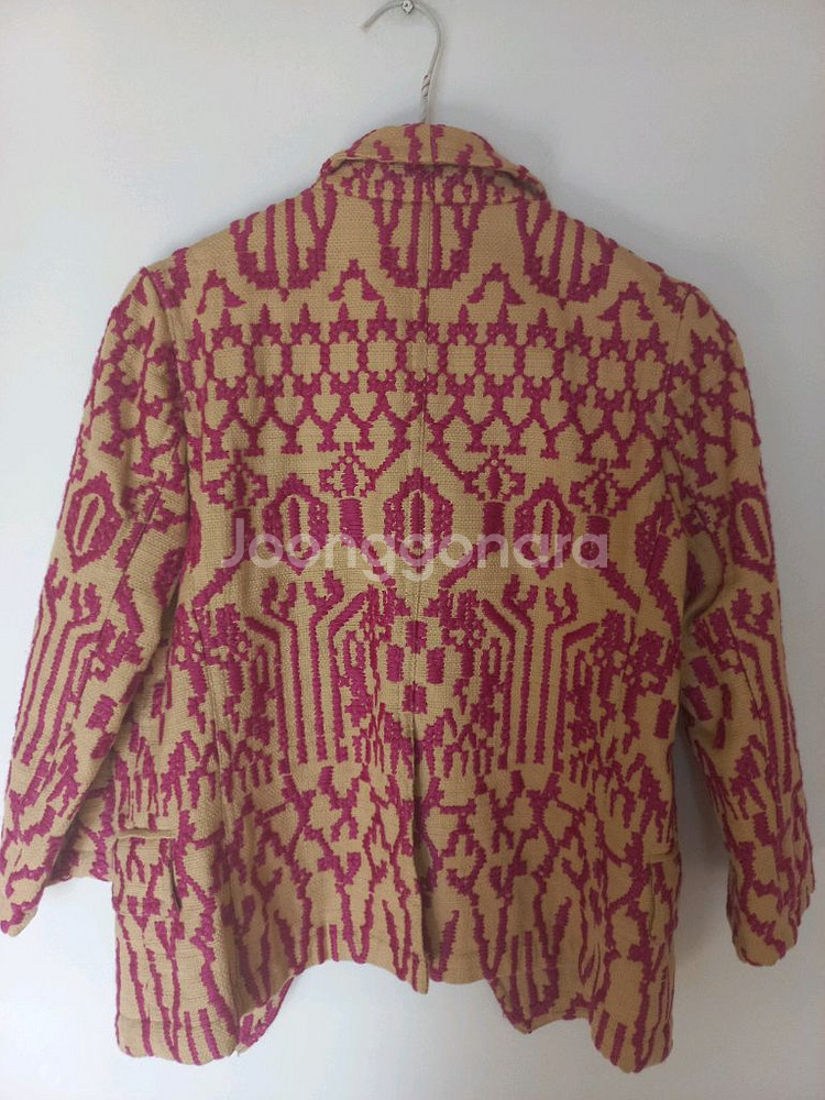 입생로랑 린가슈 패턴 자켓--3