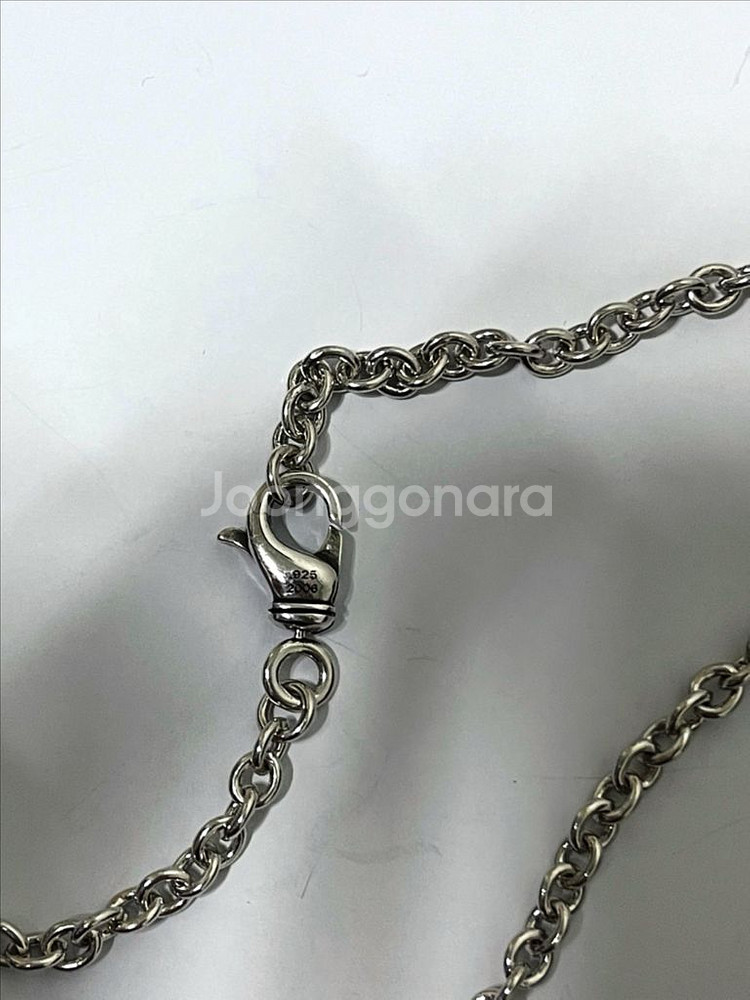 크롬하츠 NE체인 목걸이+더블대거 팬던트 세트--7