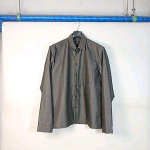 캘빈클라인 광택 회색 이중 원단 남성 셔츠