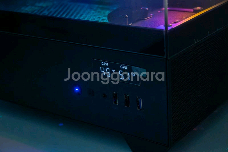 앱코 U30P 마린+ 디스플레이 어항형 강화유리 케이스 RGB 3팬--1