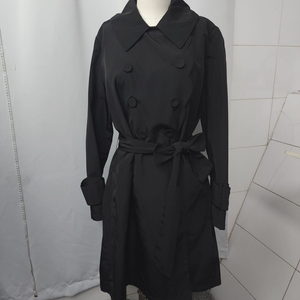 66(108) 디온더라벨 새상품 블랙 트렌치 코트