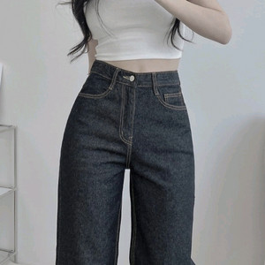 블림핏 생지흑청 롱 와이드 팬츠 XS 자체제작 / 고고싱 니썸 베이델리 슬로우앤드 데일리쥬 블랙업 에드모어 매니크