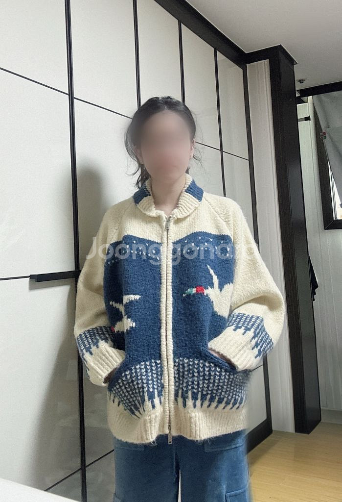 Original Pure,울 니트 가디건,새상품,55-77까지,한파용--2