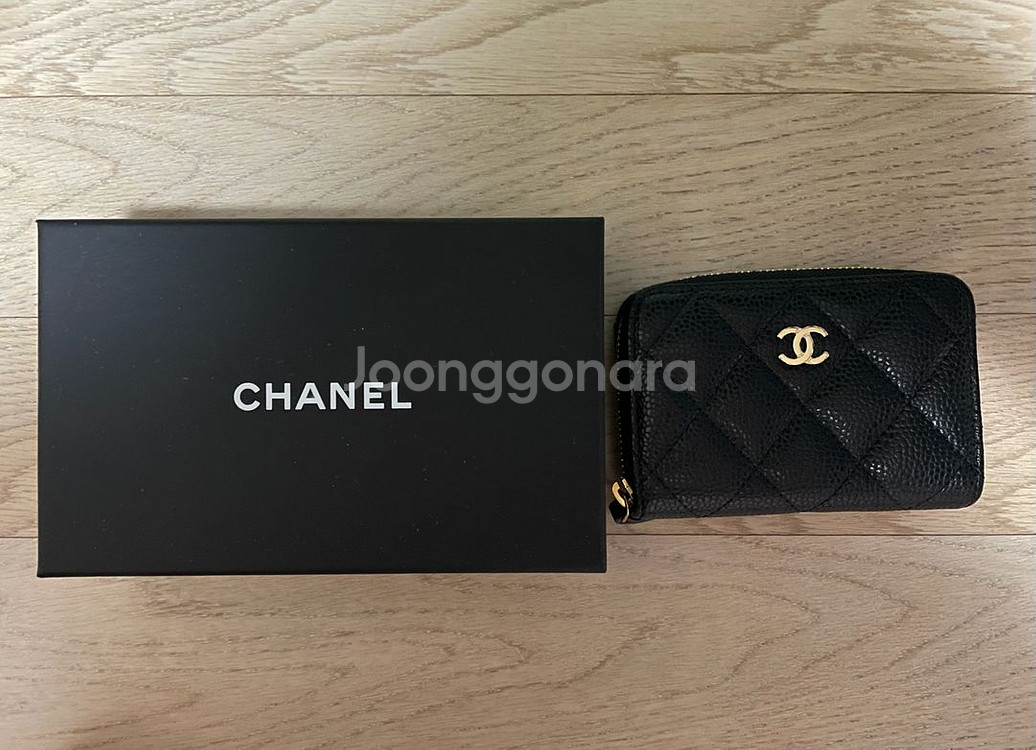 *****샤넬 클래식 지퍼돌이 블랙 금장 새상품급--0