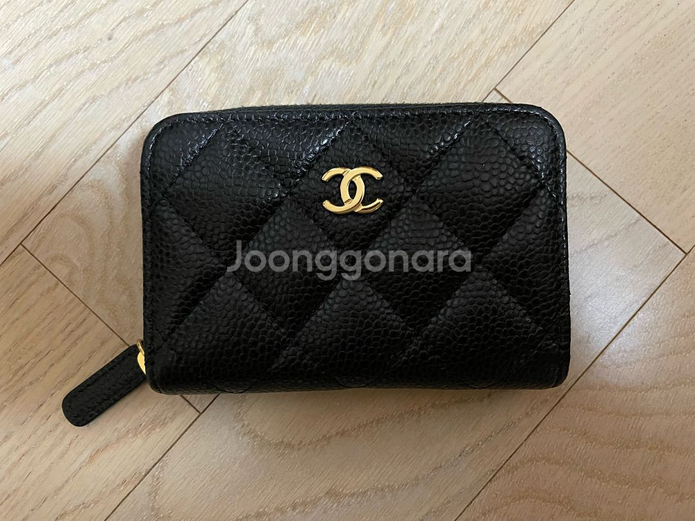 *****샤넬 클래식 지퍼돌이 블랙 금장 새상품급--1