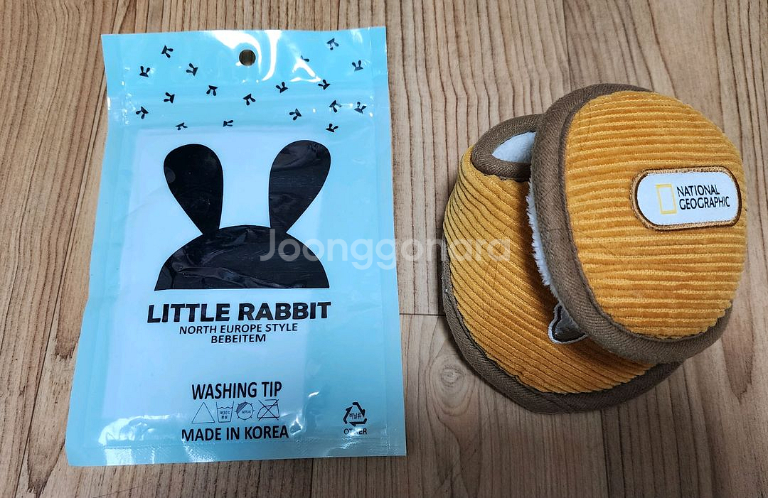 유아 내셔널지오그래픽 코듀로이 이어 워머 귀마개,팔토시--1