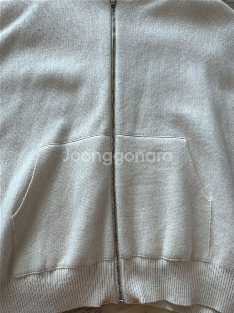 제평 스미스 울캐시 혼방 후드 판쵸니트--4