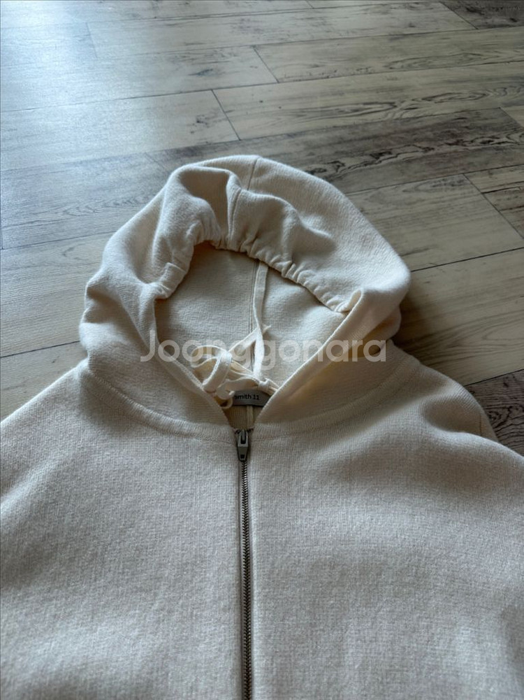 제평 스미스 울캐시 혼방 후드 판쵸니트--5