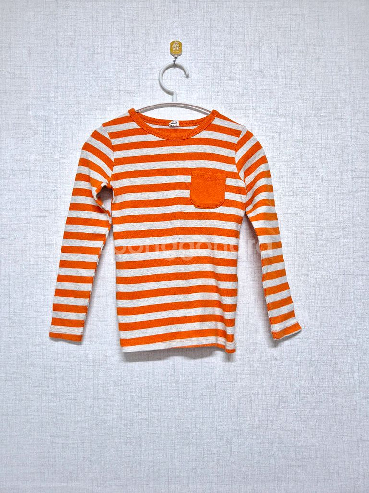 유아동 스트라이프 긴팔티--0