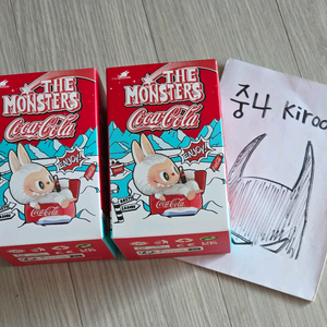 팝마트 라부부 코카콜라 시리즈 랜덤 피규어 2개 (미개봉)