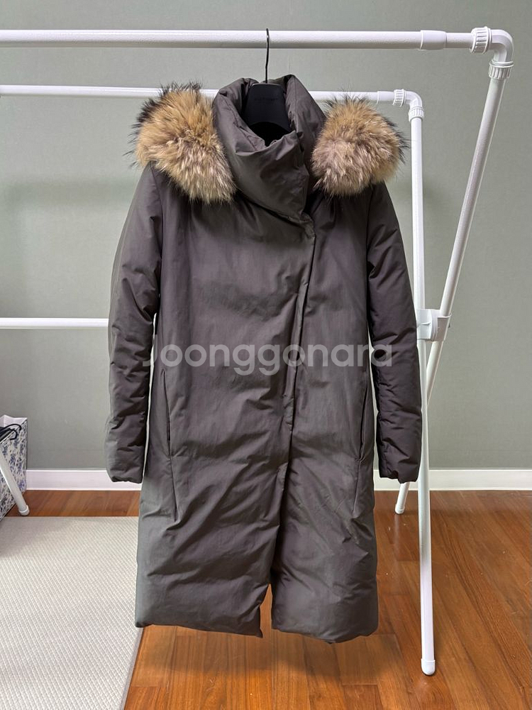 파슨스 구스 다운 라쿤퍼 롱패딩--5