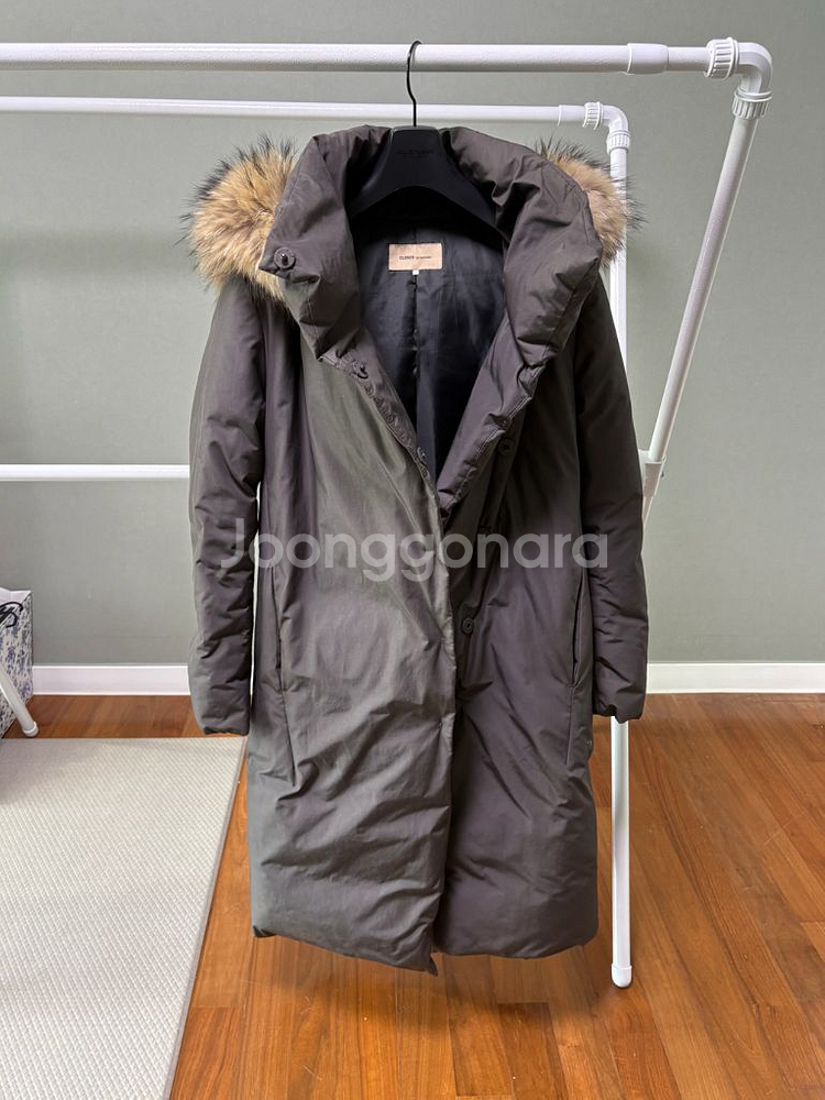 파슨스 구스 다운 라쿤퍼 롱패딩--6