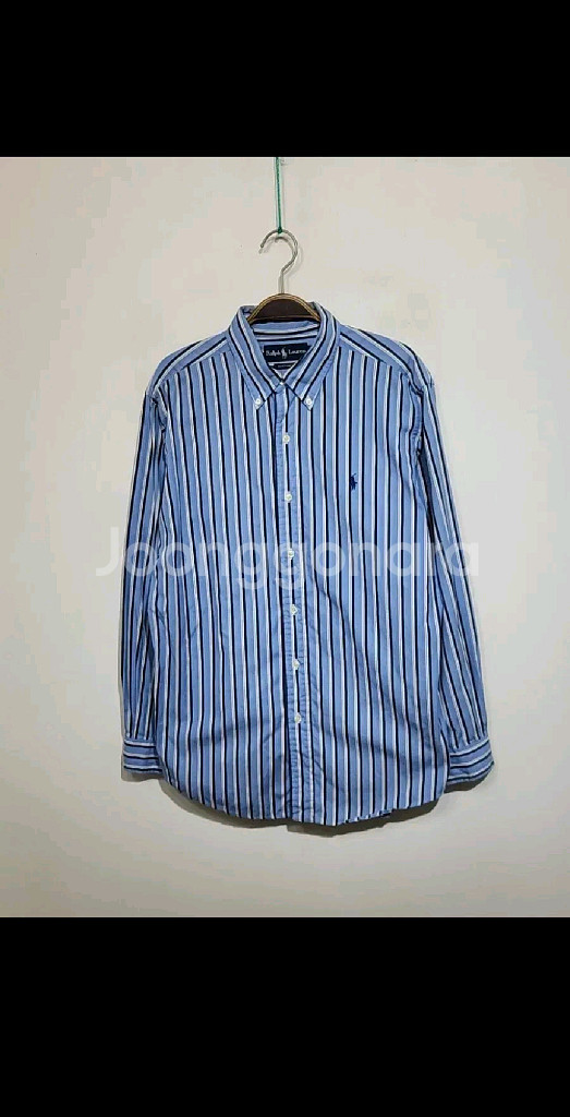 (L) 랄프로렌 폴로 셔츠 스트라이프 로고 남방 캐주얼--0